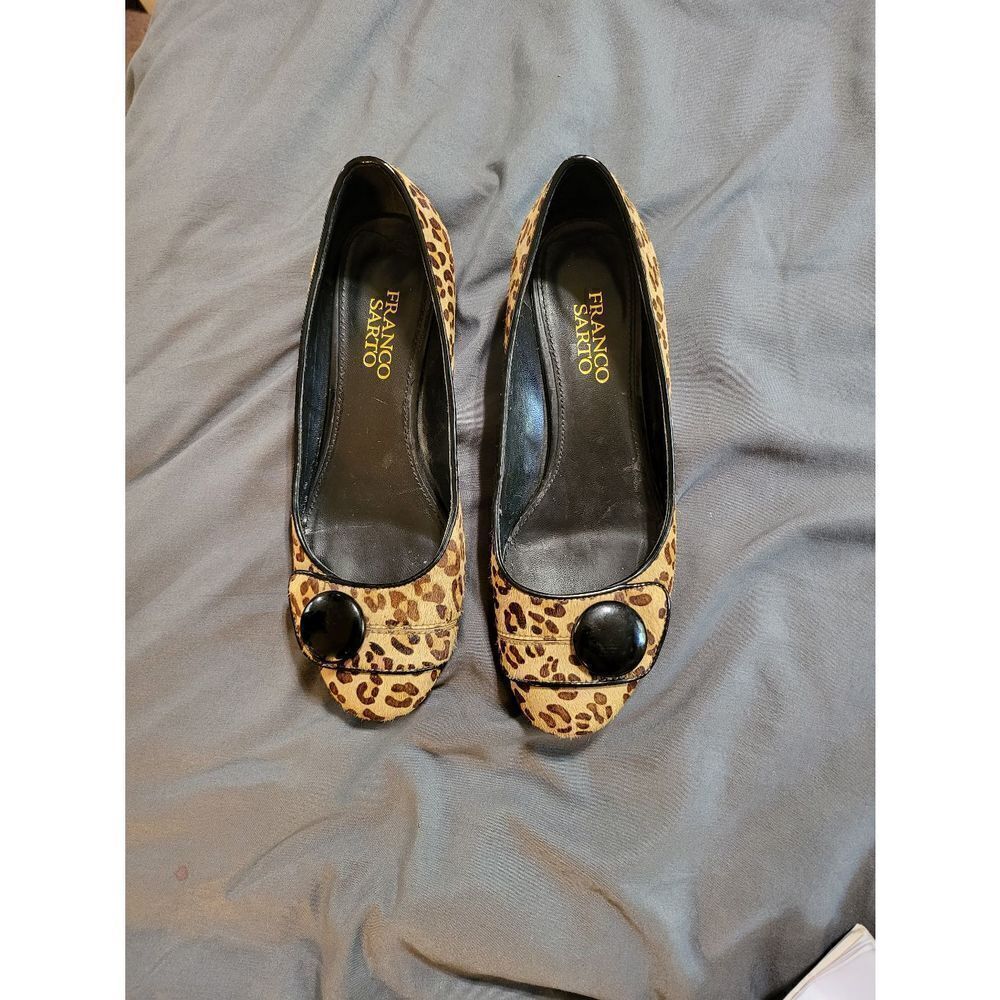 Franco Sarto Leopard heels size 6M